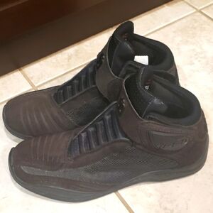 ICON TARMAC MEN'S LEATHER MOTORCYCLE BOOTS 9 LIKE NEW